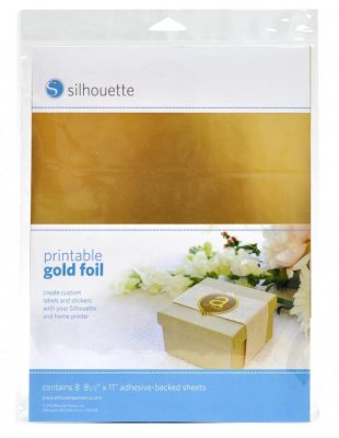 silhouette printable gold foli